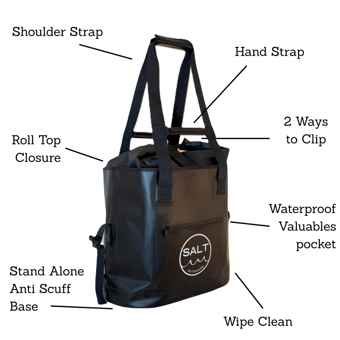 Waterproof Tote Dry Bag - Black