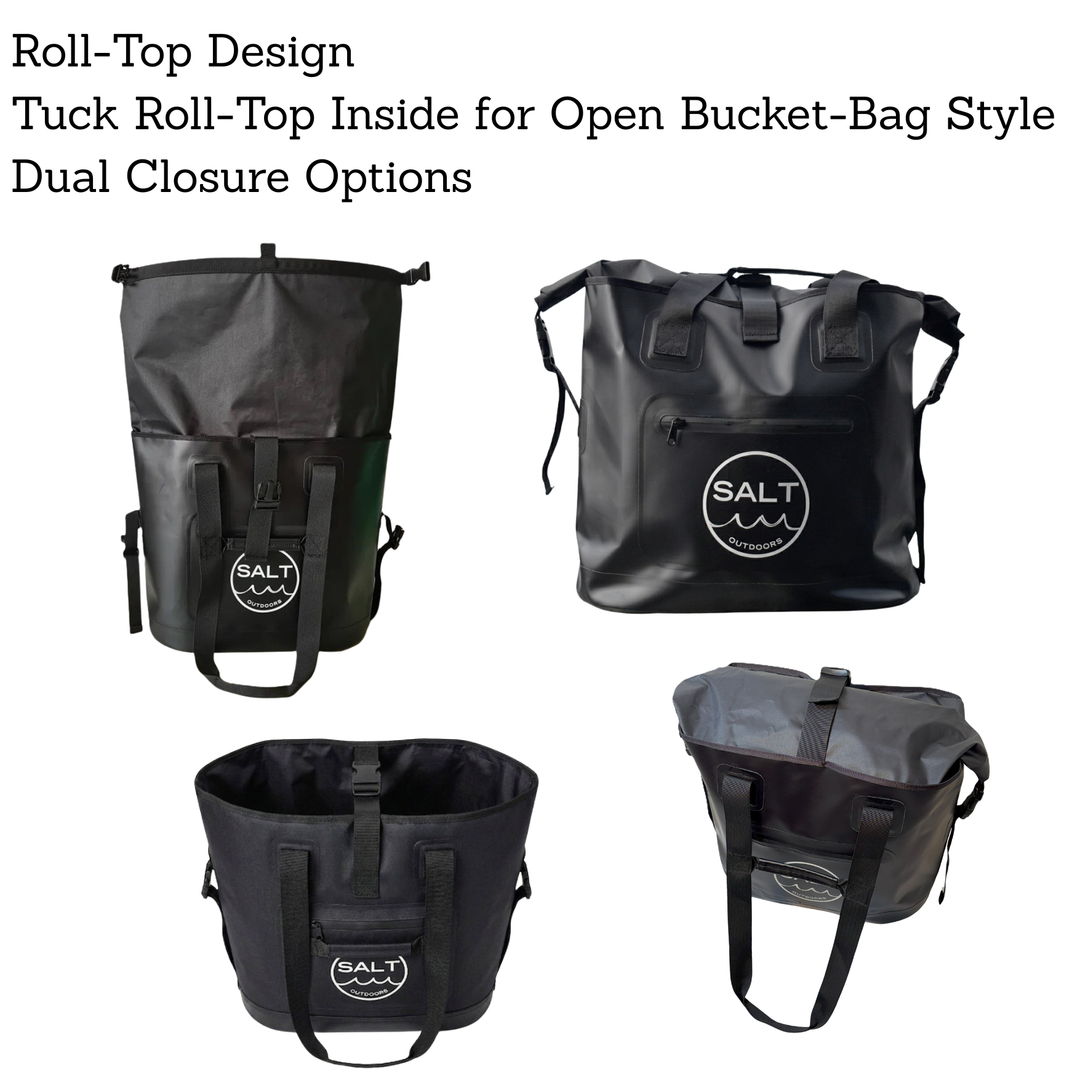 Waterproof Tote Dry Bag - Black