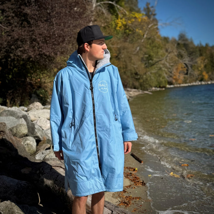 Waterproof Change Robe - Sky Blue