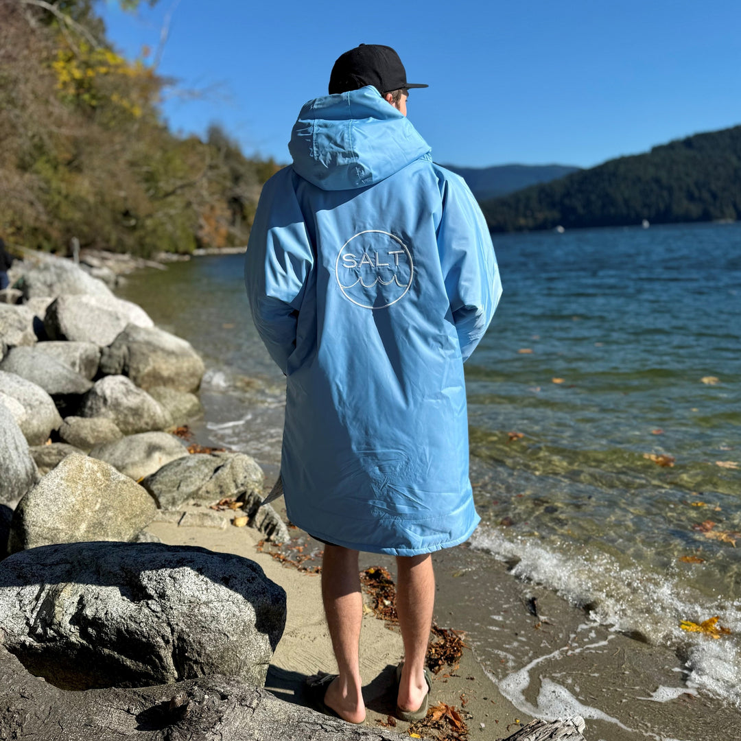 Waterproof Change Robe - Sky Blue