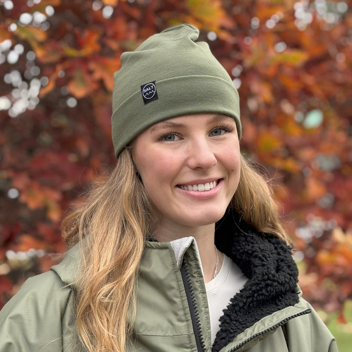 Merino Hat - Khaki Green