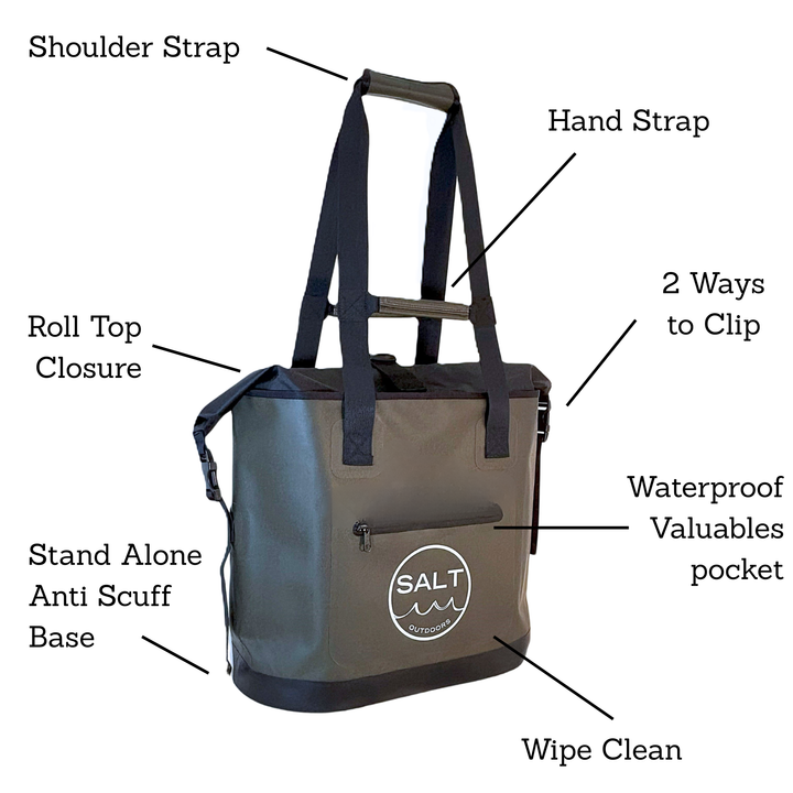 Waterproof Tote Dry Bag - Olive Green