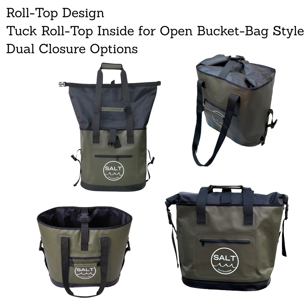 Waterproof Tote Dry Bag - Olive Green