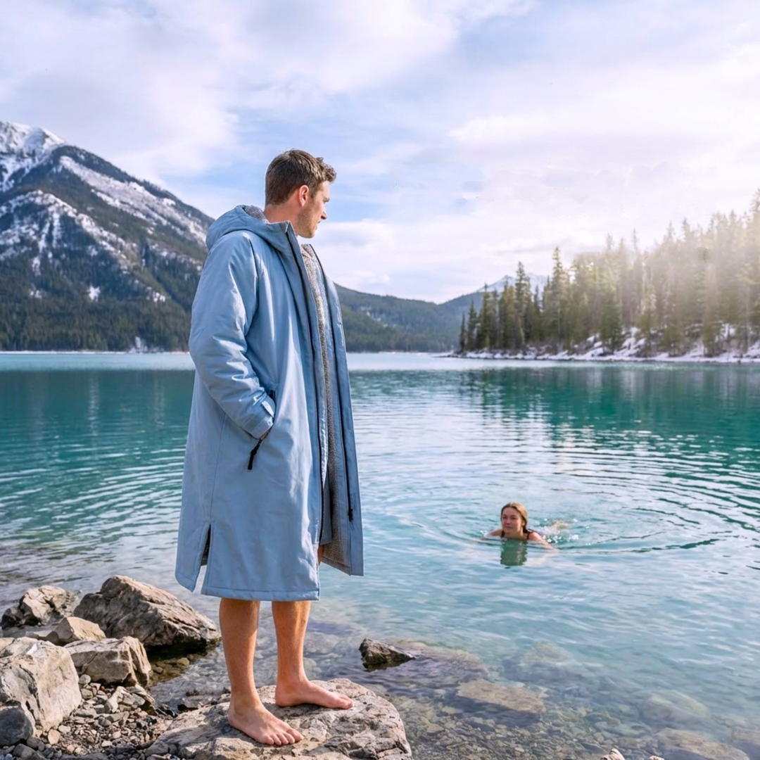 Waterproof Change Robe - Sky Blue