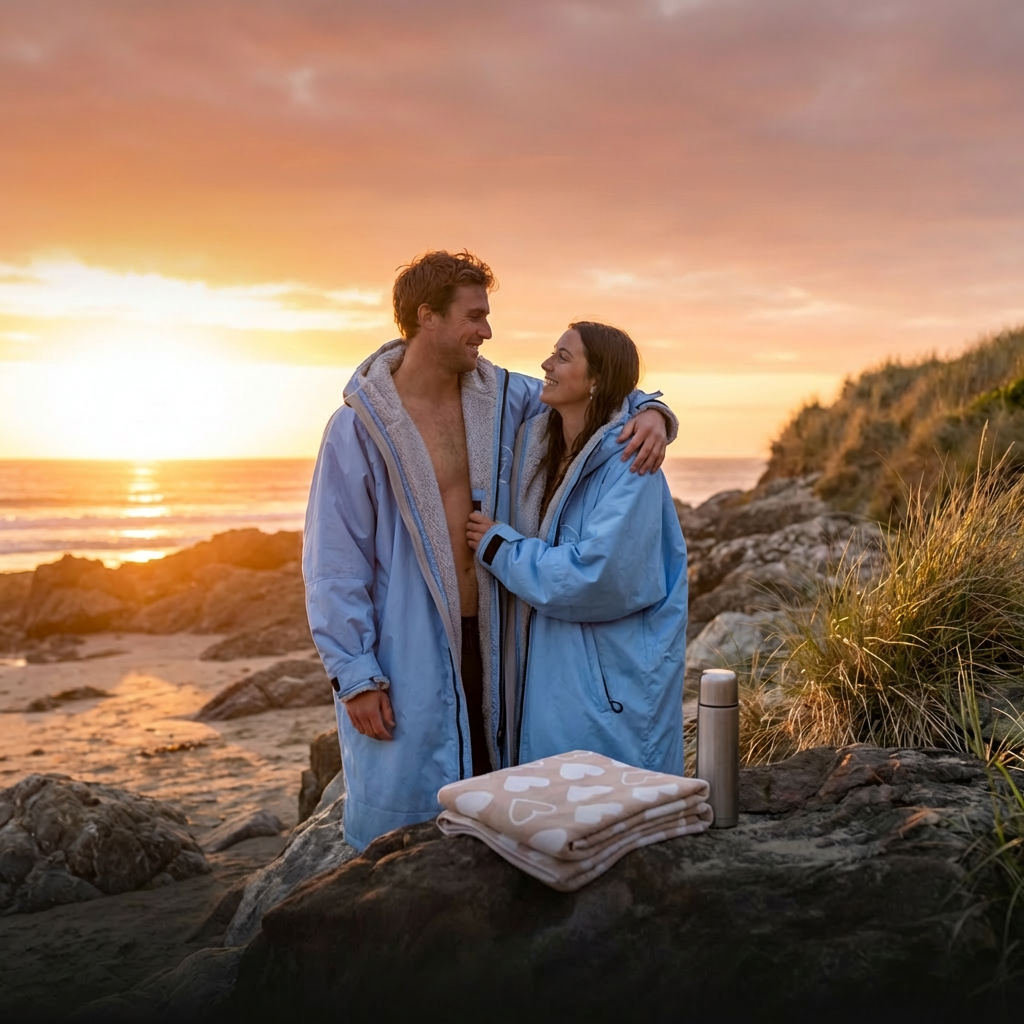 Waterproof Change Robe - Sky Blue