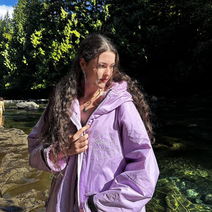 Waterproof Change Robe - Lilac