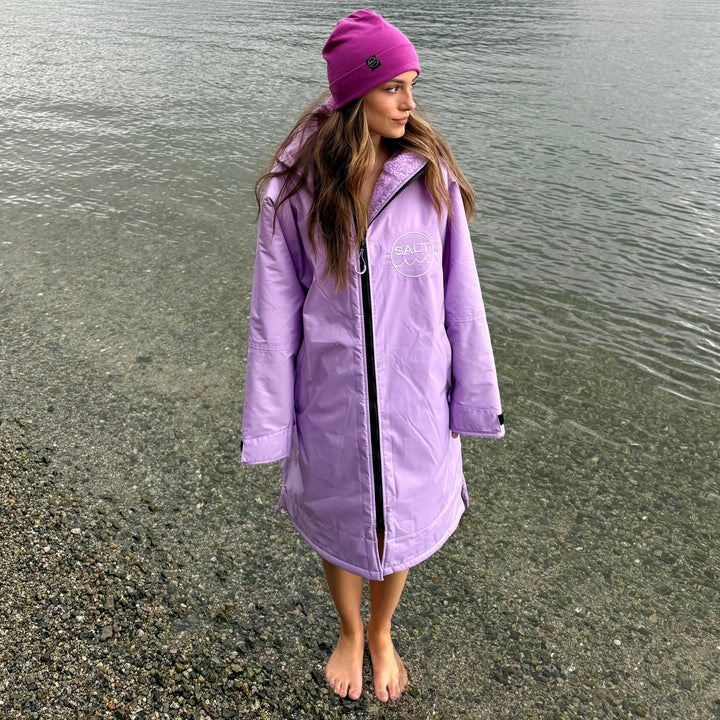 Waterproof Change Robe - Lilac