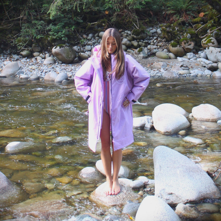 Waterproof Change Robe - Lilac