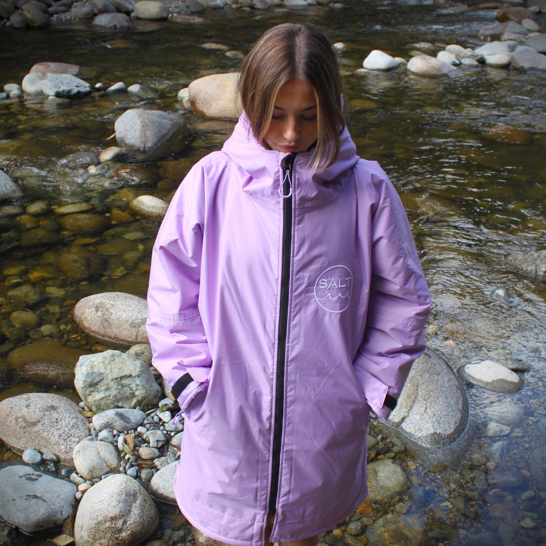 Waterproof Change Robe - Lilac