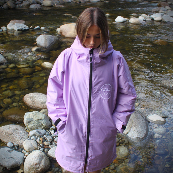 Waterproof Change Robe - Lilac