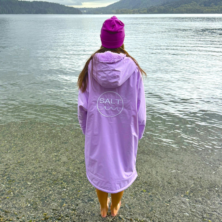 Waterproof Change Robe - Lilac