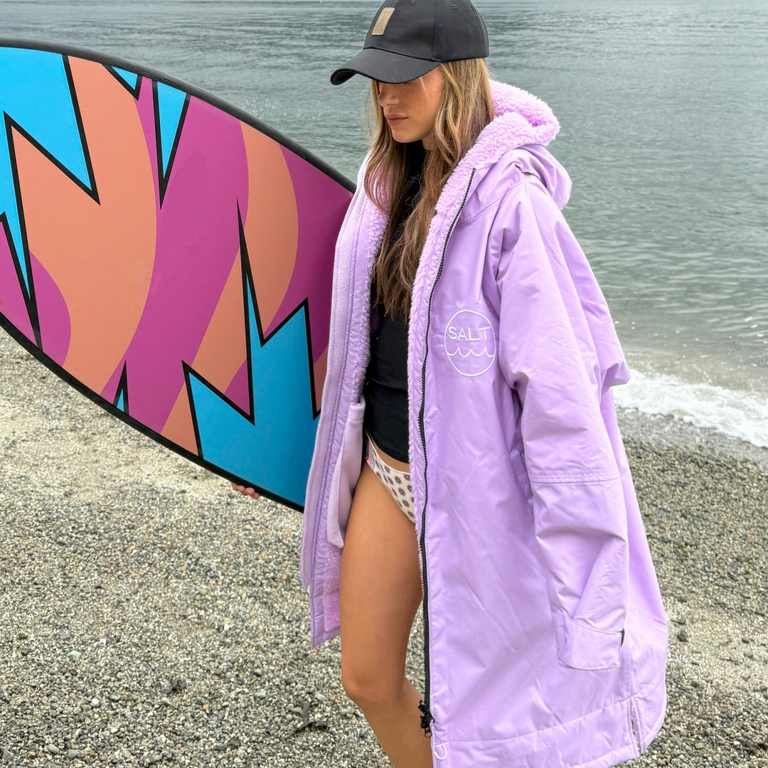 Waterproof Change Robe - Lilac