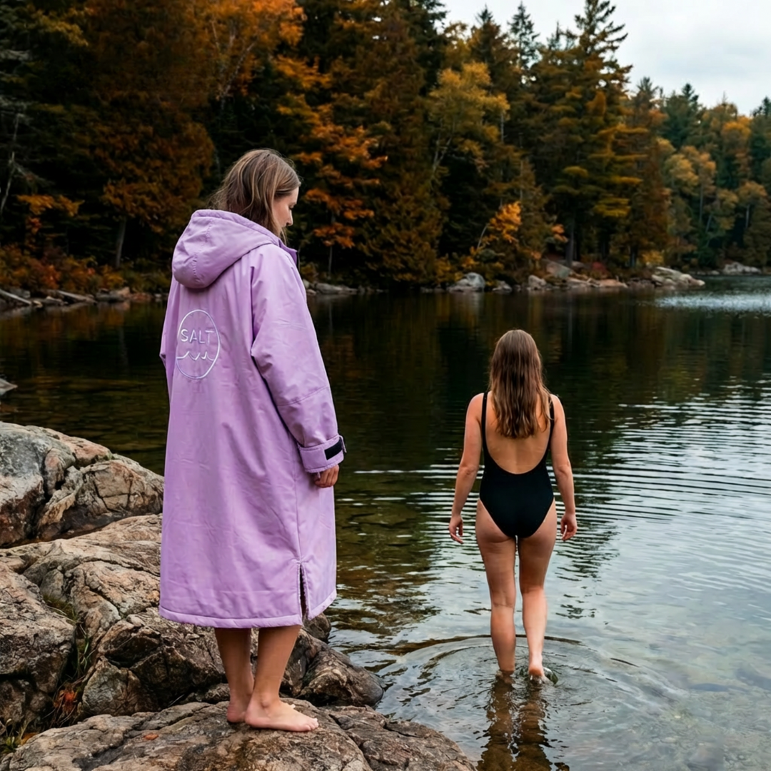 Waterproof Change Robe - Lilac