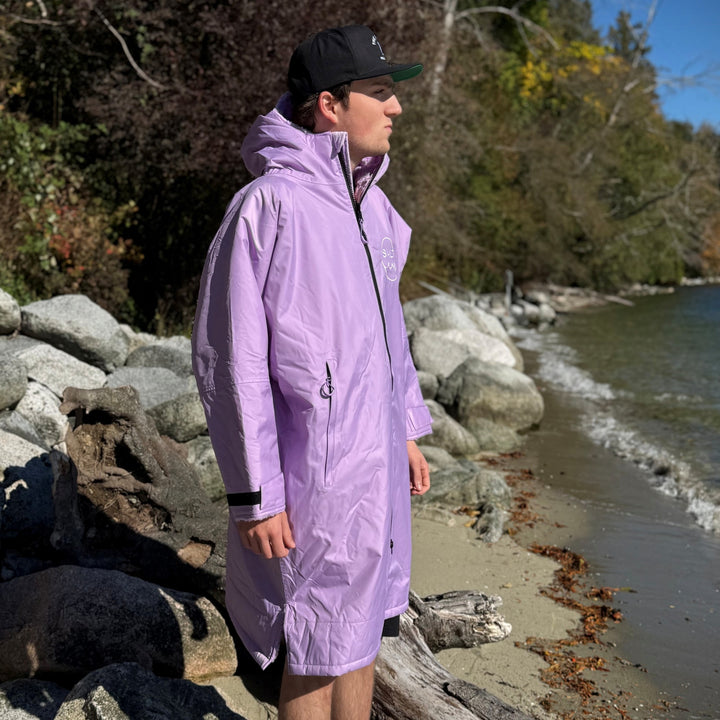 Waterproof Change Robe - Lilac
