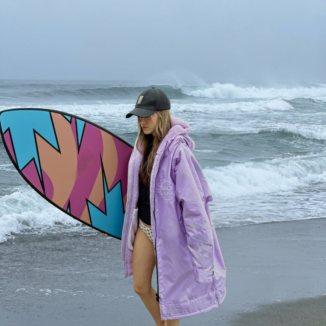 Waterproof Change Robe - Lilac