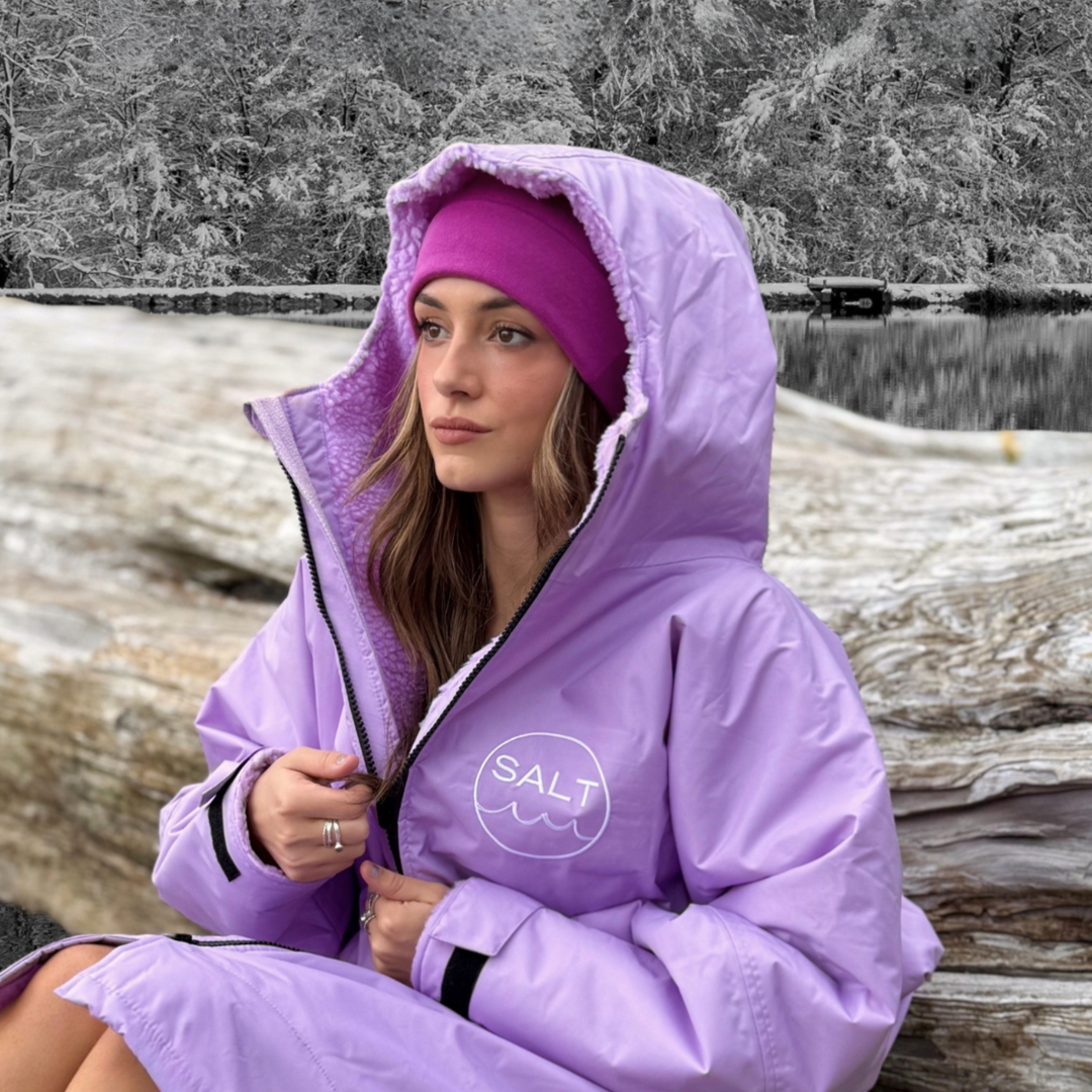Waterproof Change Robe - Lilac