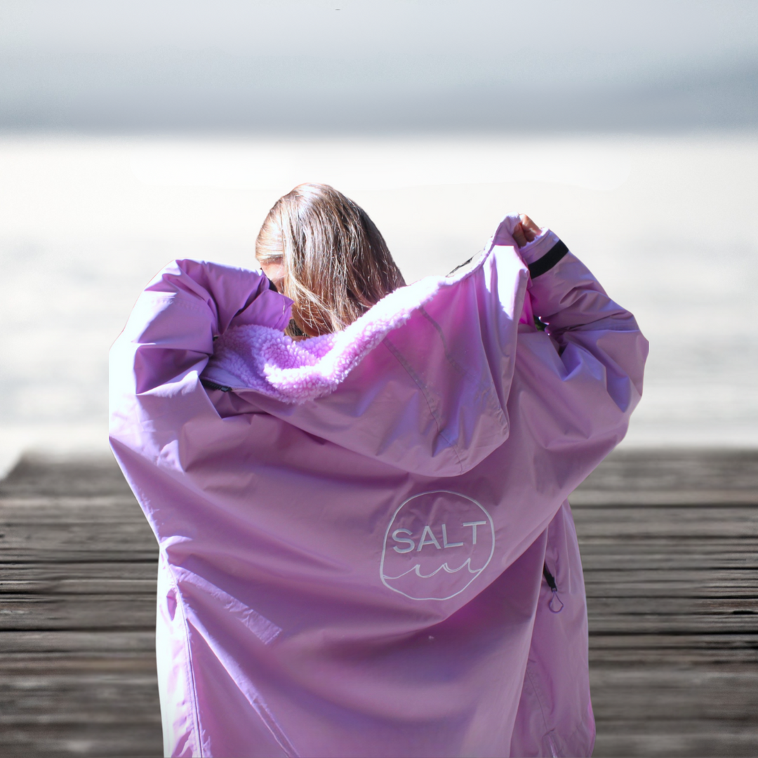 Waterproof Change Robe - Lilac