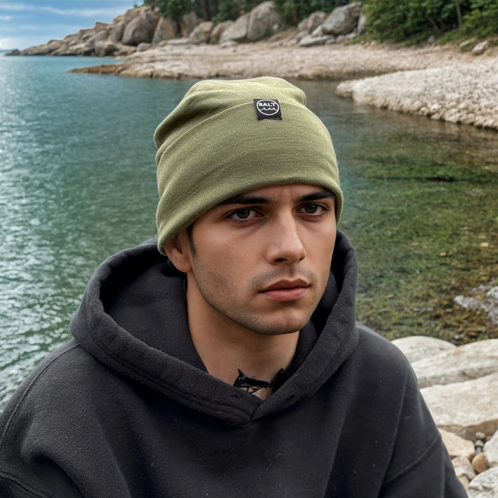 Merino Hat - Olive Green