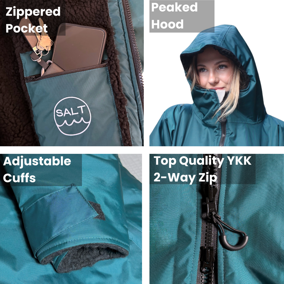 Waterproof Change Robe - Teal