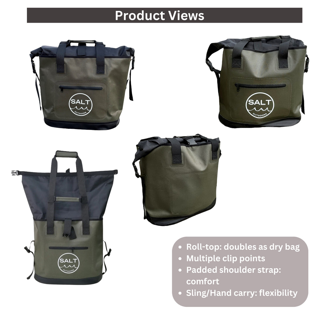 Waterproof Tote Dry Bag - Olive Green