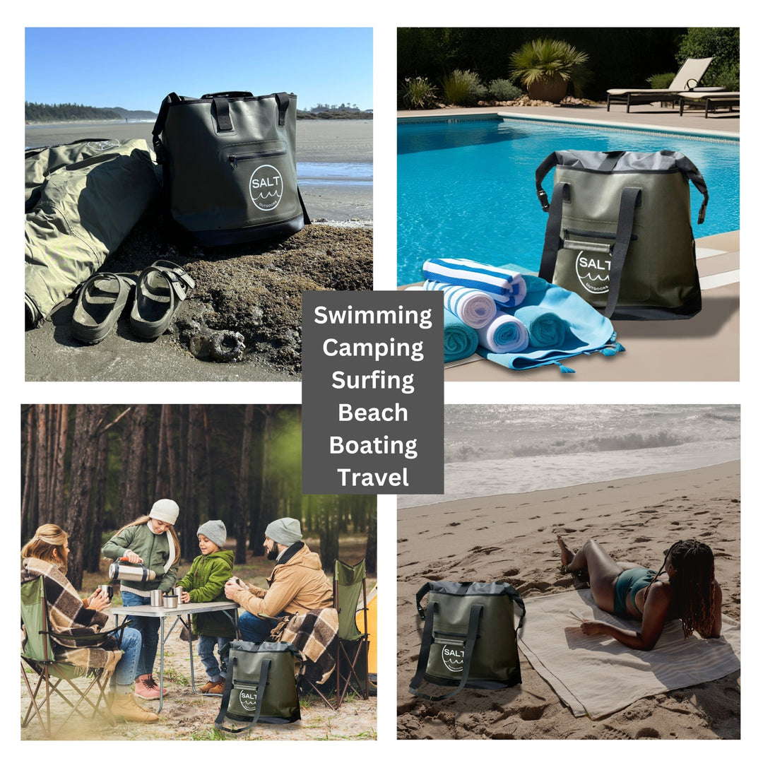 Waterproof Tote Dry Bag - Olive Green