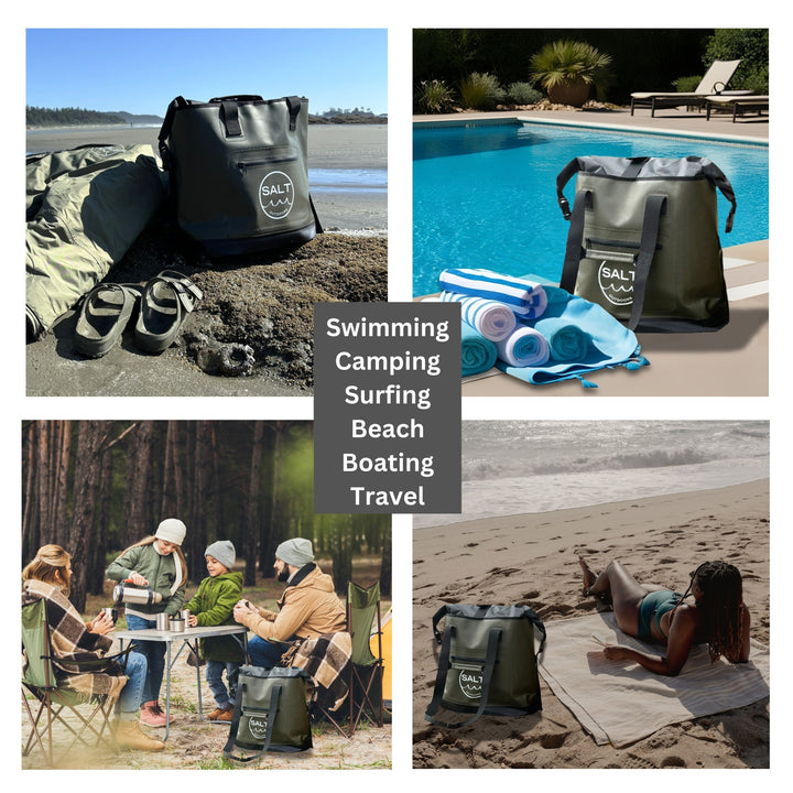 Waterproof Tote Dry Bag - Olive Green