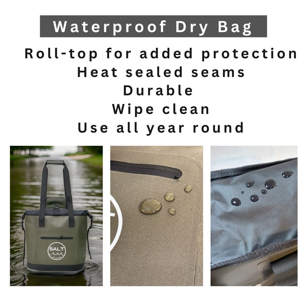 Waterproof Tote Dry Bag - Olive Green
