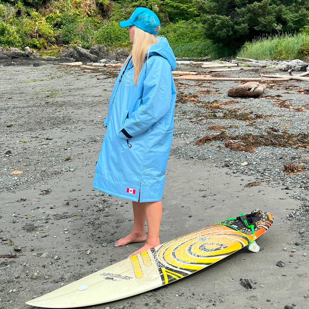 Waterproof Changing Robe - Sky Blue (unisex)