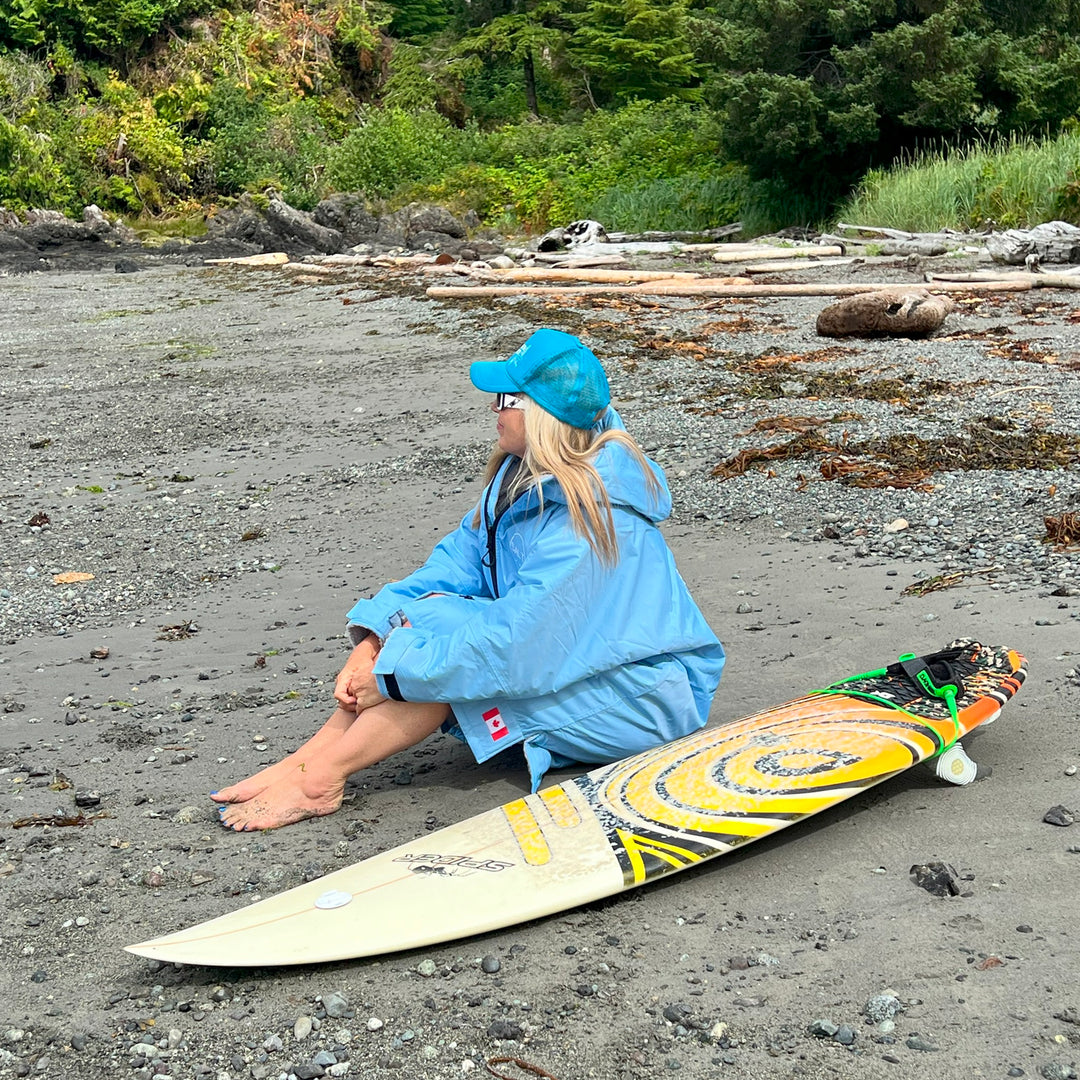 Waterproof Changing Robe - Sky Blue (unisex)