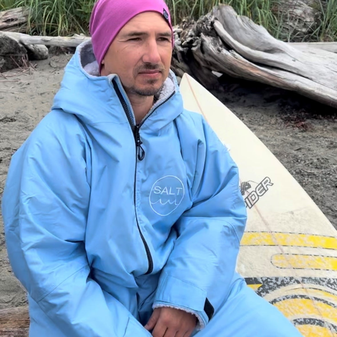 Waterproof Changing Robe - Sky Blue (unisex)