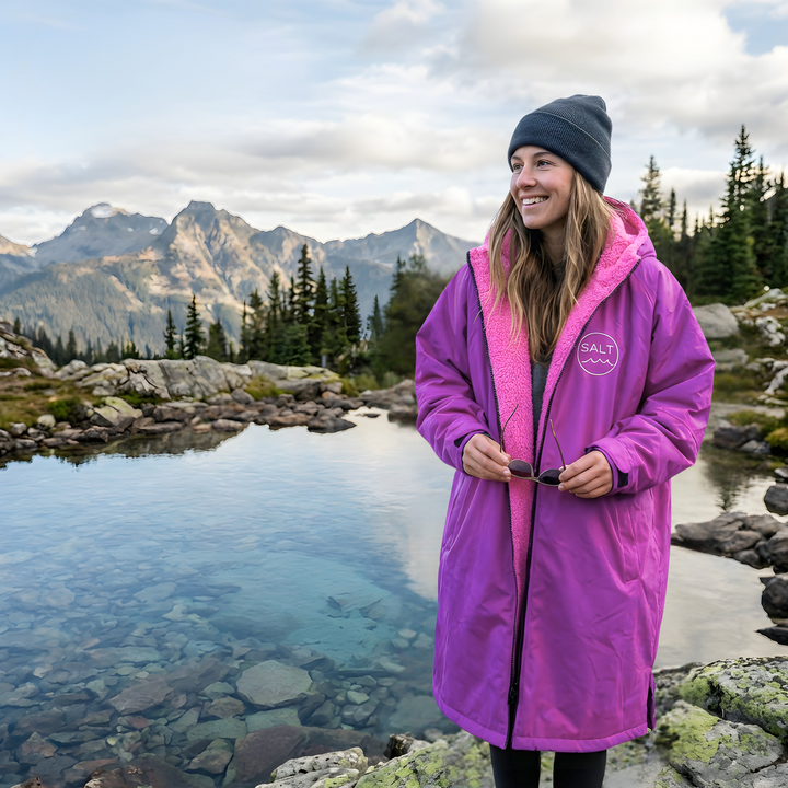 Waterproof Change Robe - Fuchsia Pink