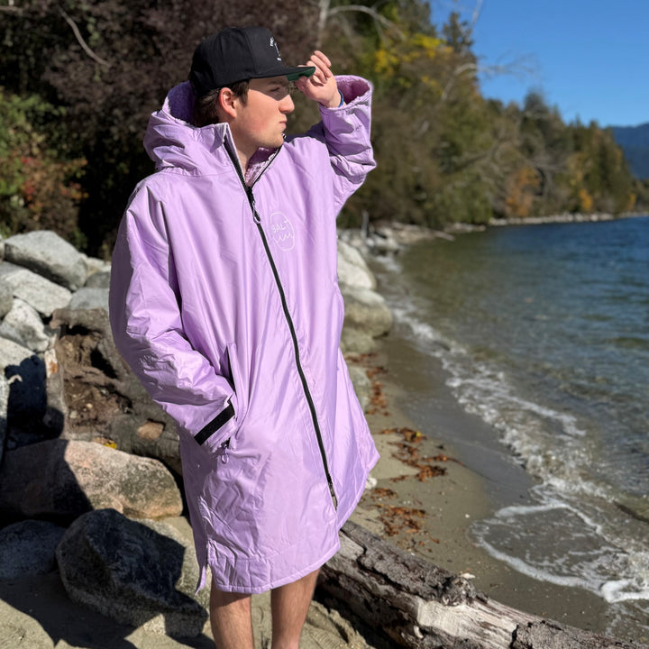Waterproof Change Robe - Lilac